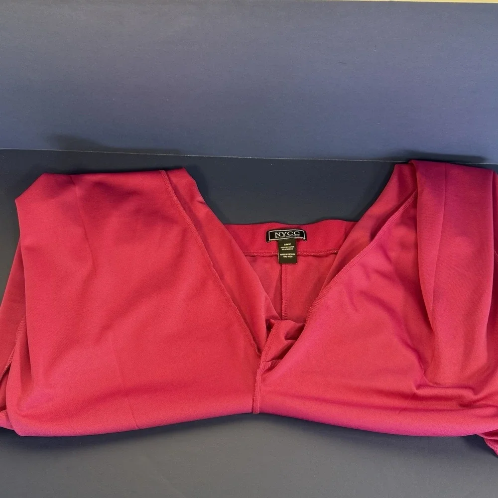 Women's size 20 W Pink Pants Gold Buttons Look Unworn New York Clothing NYCC - Picture 7 of 8